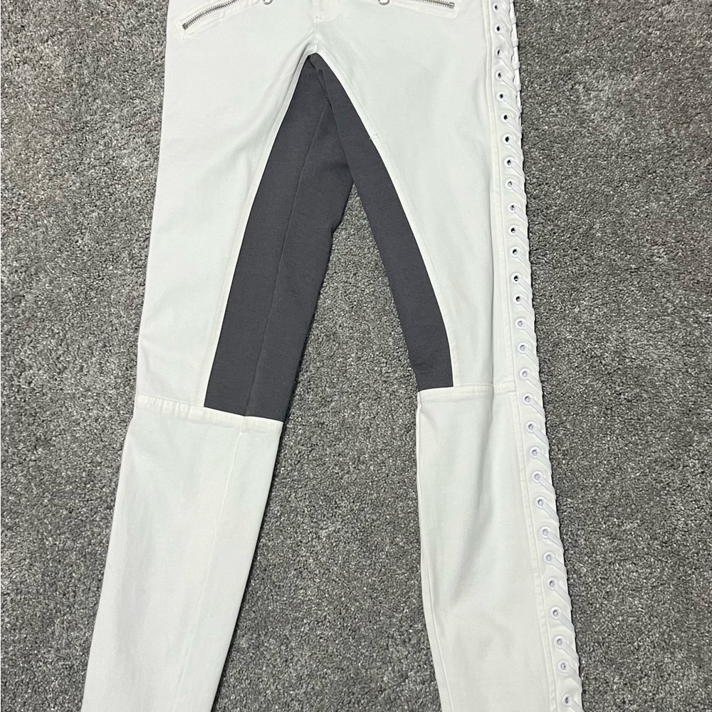 NWT Blanc Noir white & grey pants size small